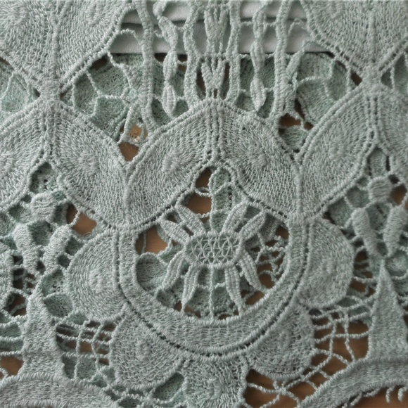 Hope's New Light Green Lace Short Skirt S M - Picture 2 of 6